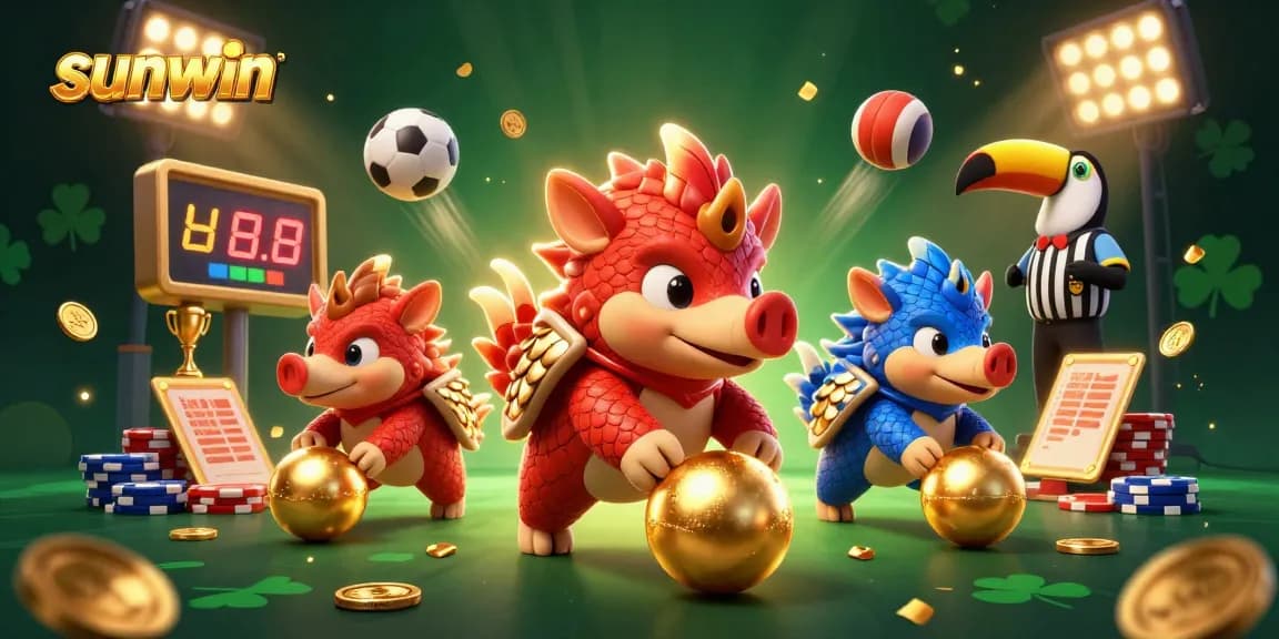 Experience the excitement of gambling with sunwin through dynamic pangolin rivals in a colorful, action-packed scene.