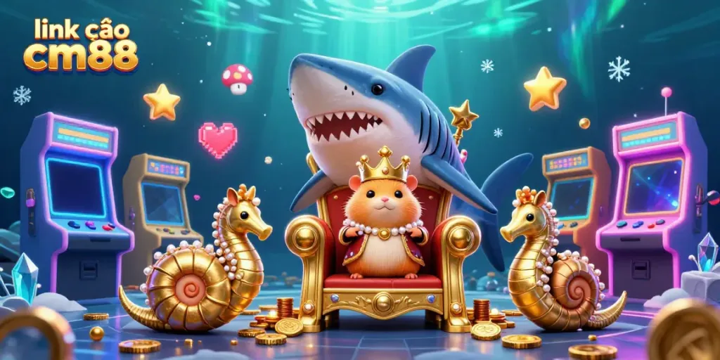 Experience the joy of gaming with link vào cm88 as the fierce hamster king reigns over a vibrant casino world.