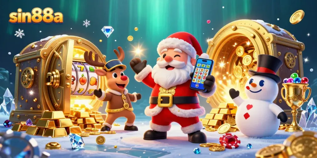 Engage in thrilling jackpot action with sin88a amidst stunning casino graphics and dynamic elements.