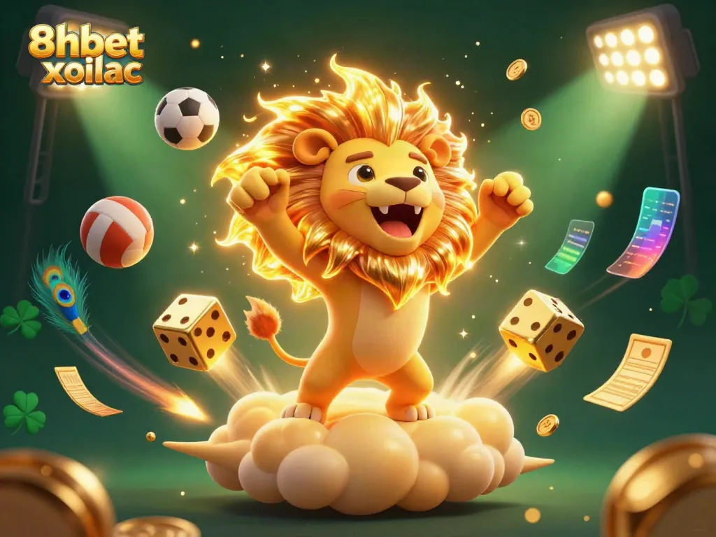 Engage with thrilling action at 8xbet xoilac, featuring dynamic sports elements and energetic characters.