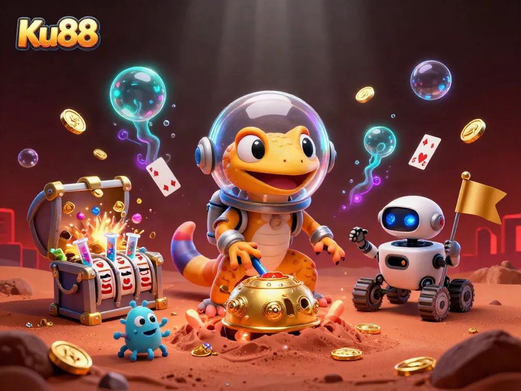 Experience thrilling adventures at Ku88 with an exciting casino discovery on Mars.