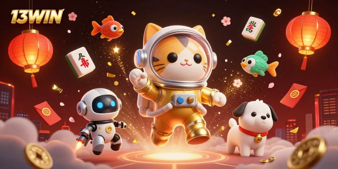 Win big at 13WIN with thrilling online gambling experiences and vibrant 3D illustrations.