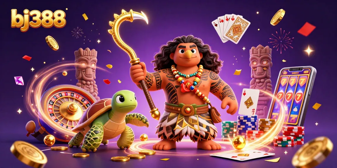 Bet on exciting games at bj388 featuring vibrant 3D characters and dynamic casino elements