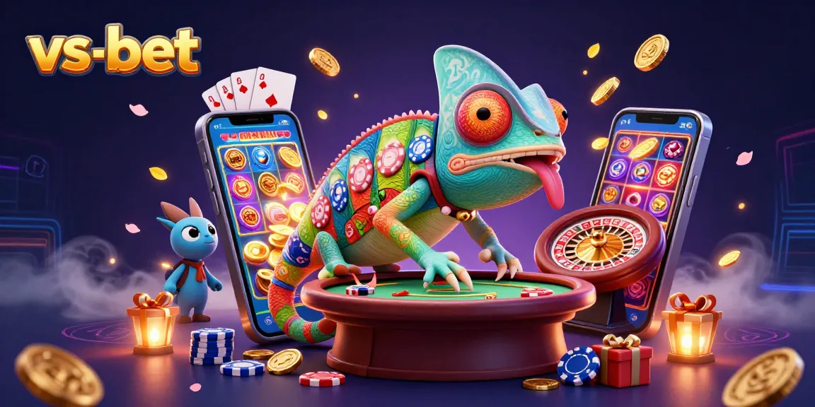 Engage with the vibrant vs-bet casino scene featuring chameleon owner and dynamic gaming elements.
