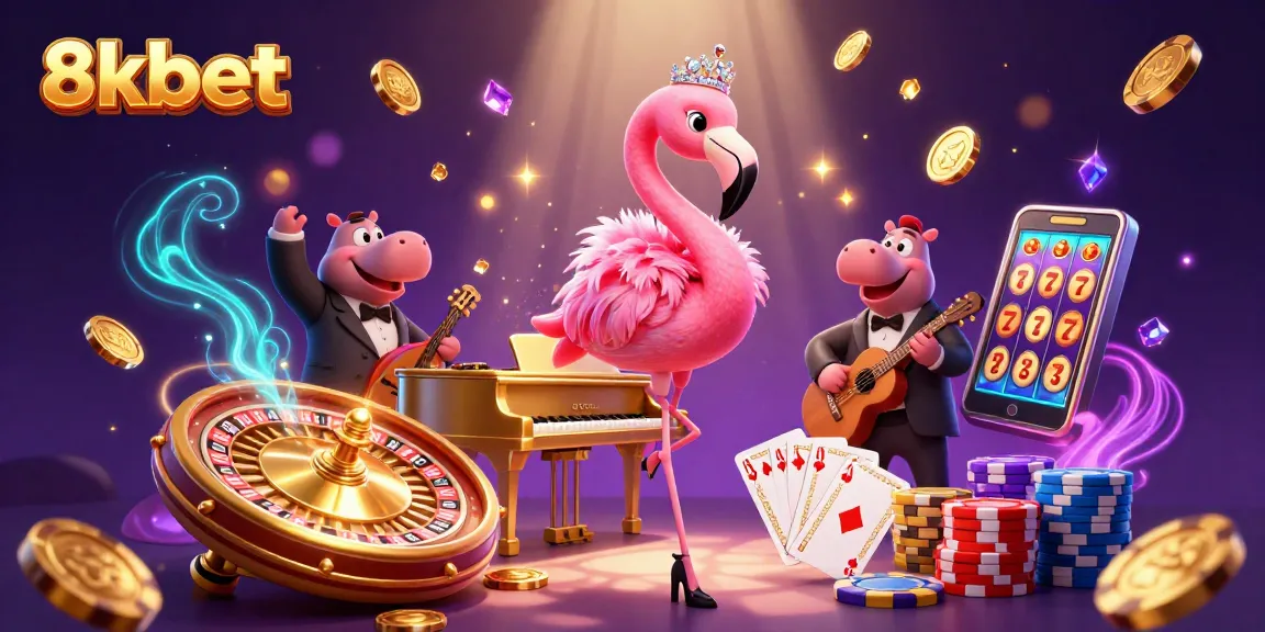 Experience the vibrant casino atmosphere with 8xbet featuring dynamic characters and lively gaming elements.