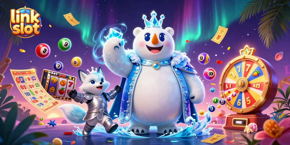 Menangkan permainan slot dengan link slot saat jackpot meluncur dari mesin.