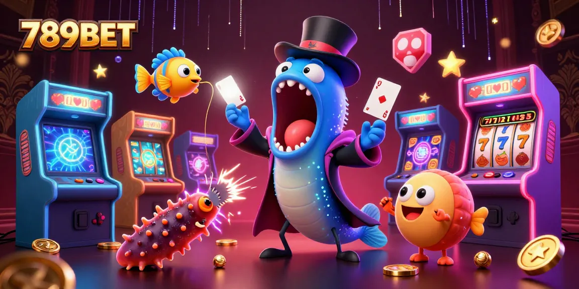 Engage with exciting casino games at 789BET, featuring vibrant characters and lively game elements.